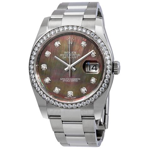 datejust black mother of pearl rolex|Rolex Datejust 36mm 116234.